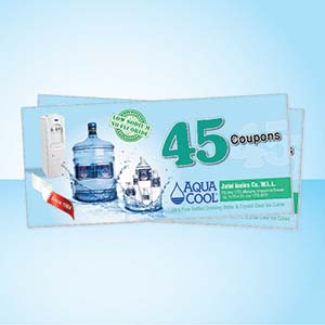Coupon Book 45 Refills Aqua Cool